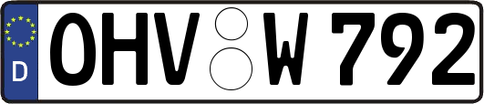 OHV-W792