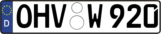 OHV-W920