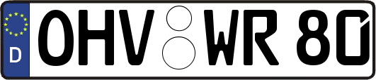 OHV-WR80