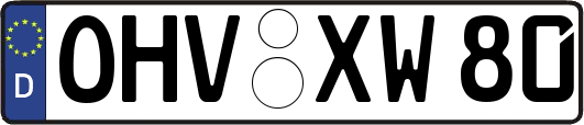 OHV-XW80