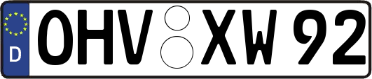 OHV-XW92