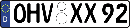 OHV-XX92