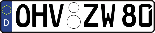 OHV-ZW80