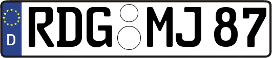 RDG-MJ87