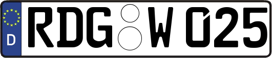 RDG-W025