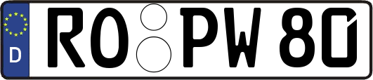 RO-PW80