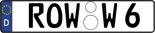 ROW-W6
