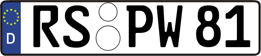 RS-PW81