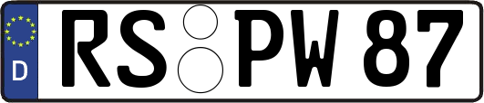 RS-PW87