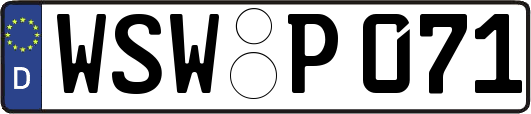 WSW-P071